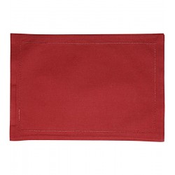 Lugar Americano 45x33cm Algodao Vermelho